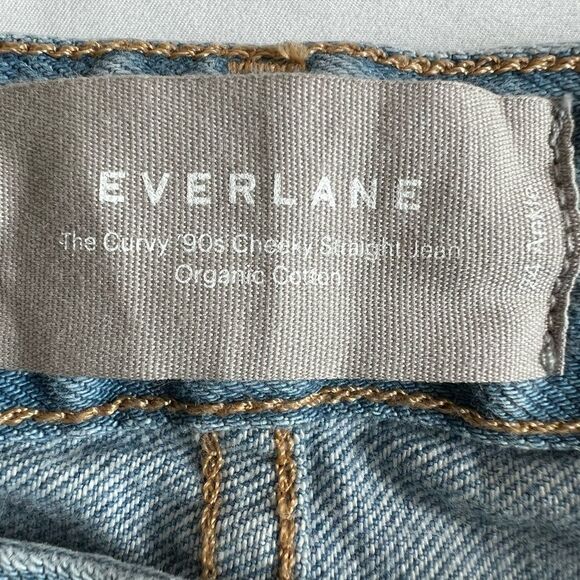 Everlane The Curvy 90’s Straight High Rise Ankle Jeans New Size 24 - Picture 5 of 14